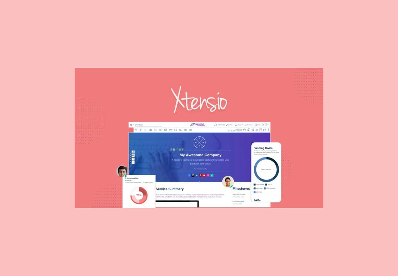 Xtensio lifetime deal on appsumo
