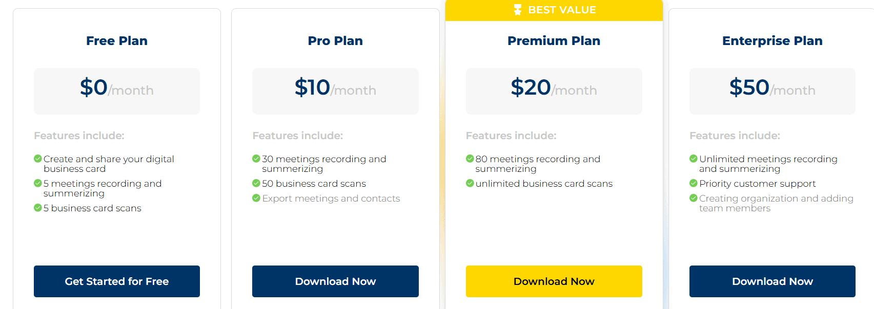 conferly regular pricing