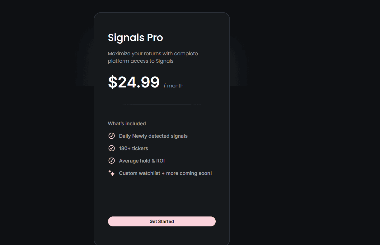 singals regular pricing
