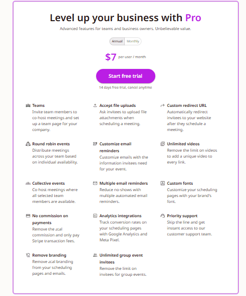 zcal regular pricing