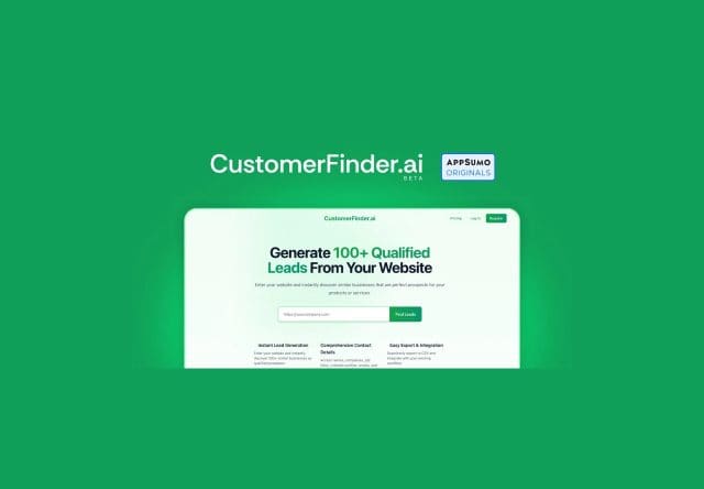 CustomerFinder.ai lifetime deal on appsumo