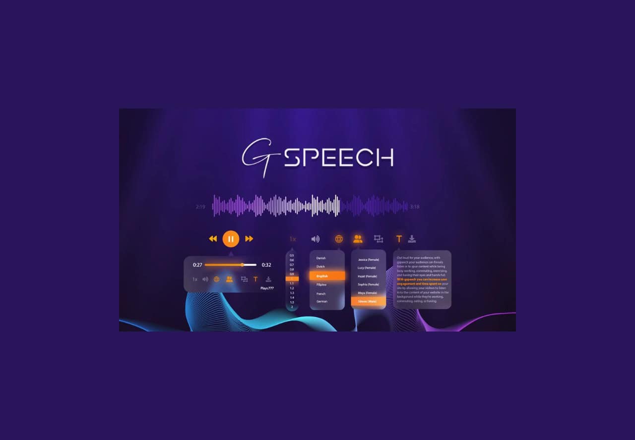 Gspeech Lifetime Deal on Appsumo