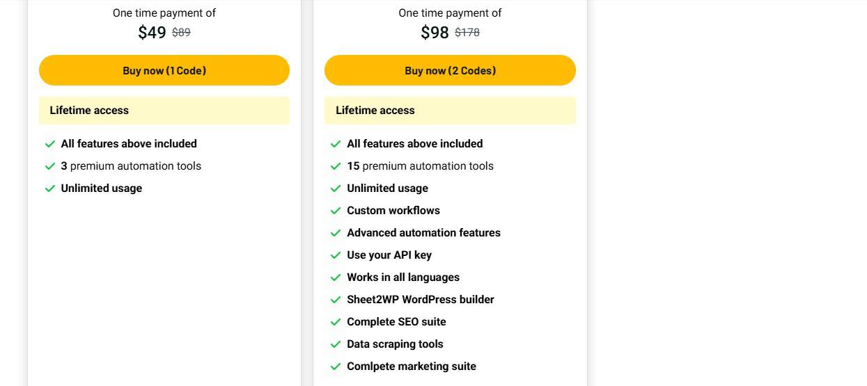 Smart Spreadsheets appsumo price