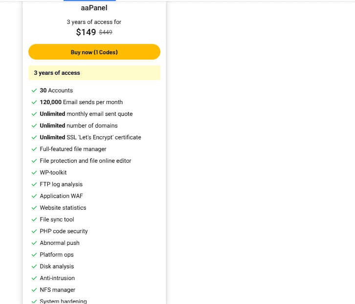 aapanel appsumo price
