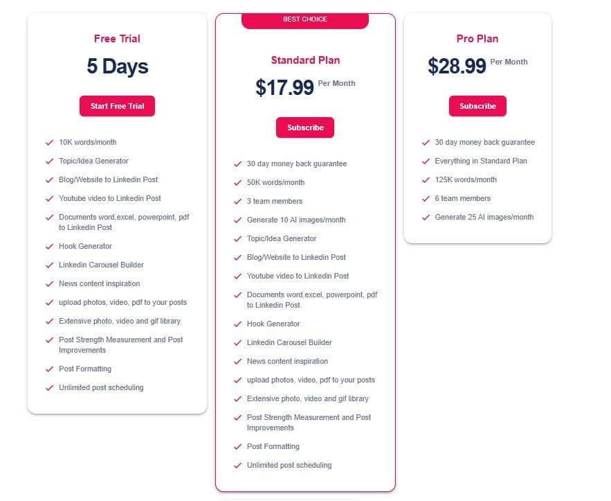 Scriptu Lifetime Deal: LinkedIn Content Creation and Scheduling Tool 4 scriptu regular pricing