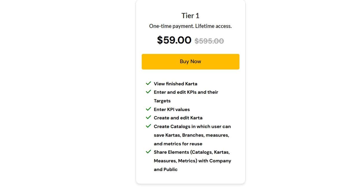 KPI karta dealmirror price