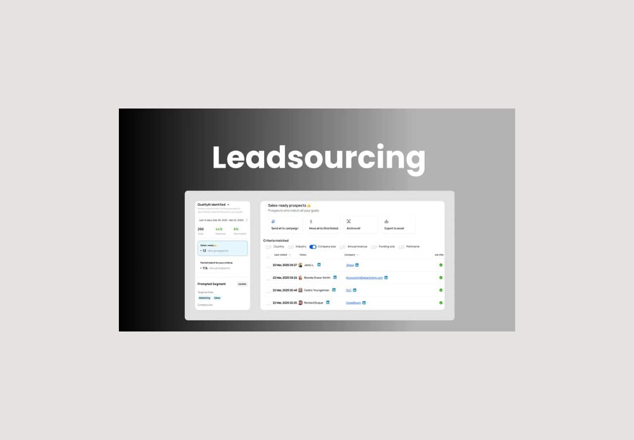 Leadsourcing lifetime deal on appsumo
