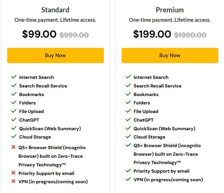 QuickSearchPlus dealmirror price