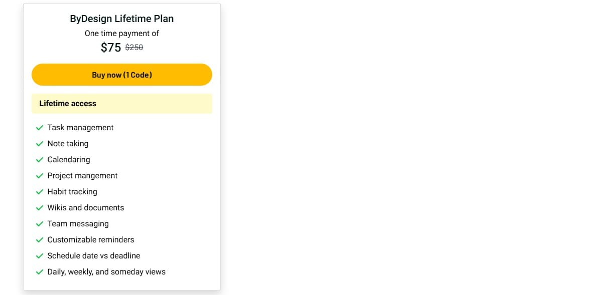 ByDesign appsumo price