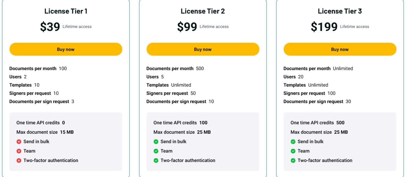 QuickSigner Lifetime Deal: Sign Documents Easily 3 QuickSigner appsumo price