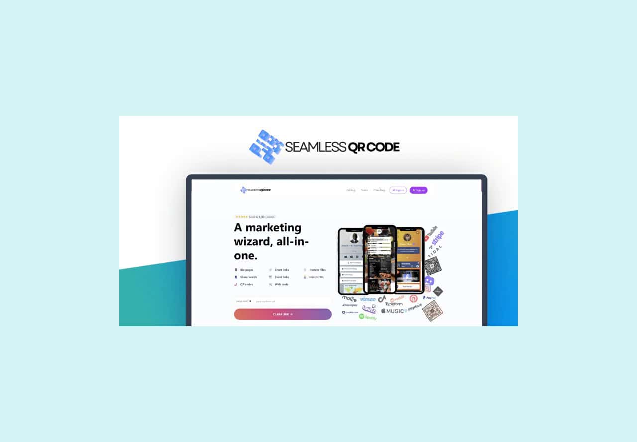 Seamless QR Code lifetime deal on dealify