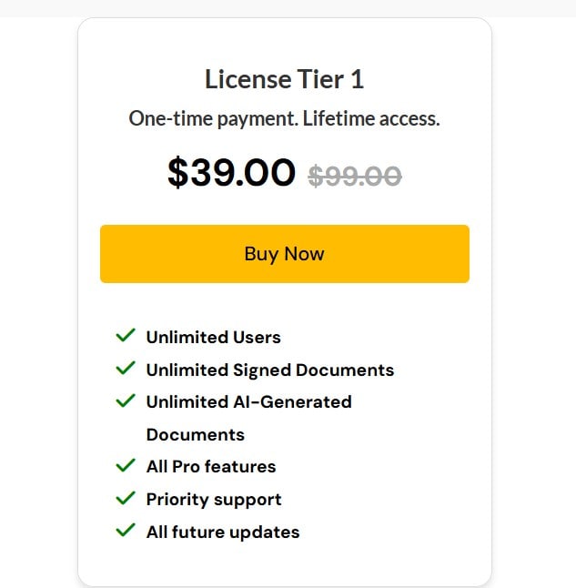 signdoc dealmirror price