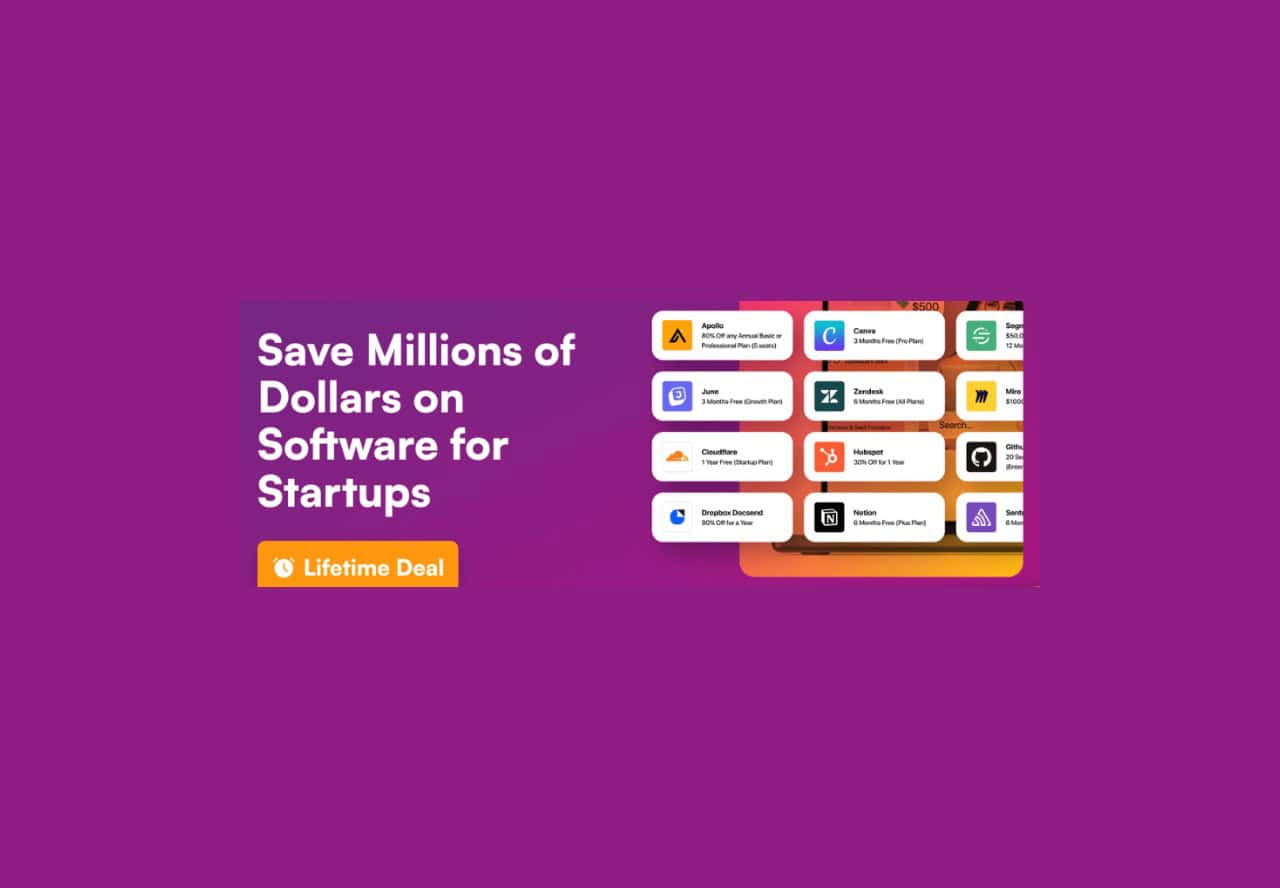 Startup Perks lifetime deal on rockethub