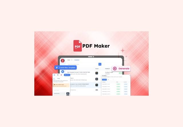 The PDF Maker lifetime deal on appsumo