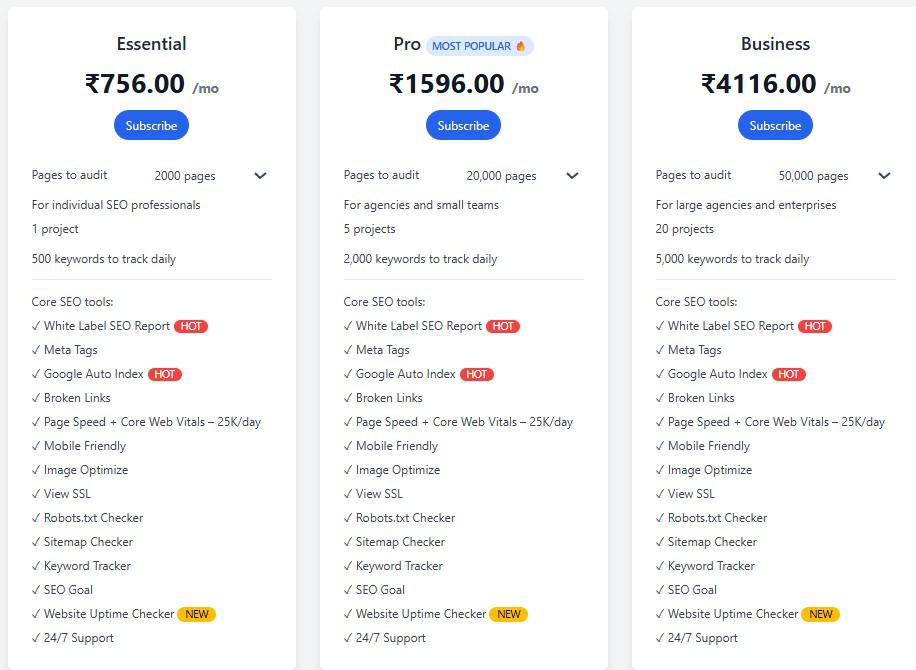 SEODoC Lifetime Deal: Get Unlimited Audits, Fast Indexing & White‑Label Reports 4 seodoc regular pricing