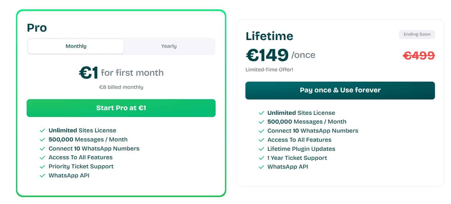wawp regular pricing