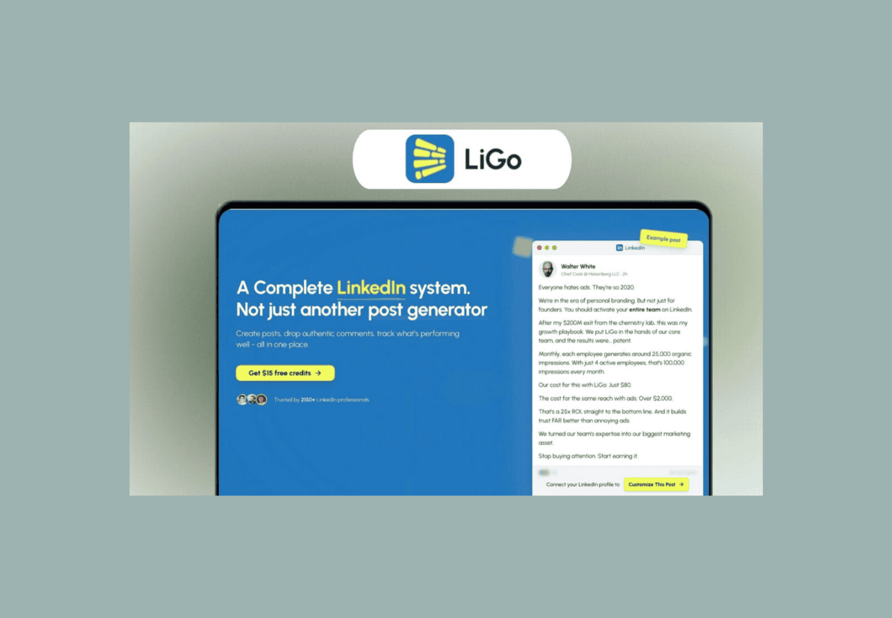 LiGo Lifetime deal on appsumo