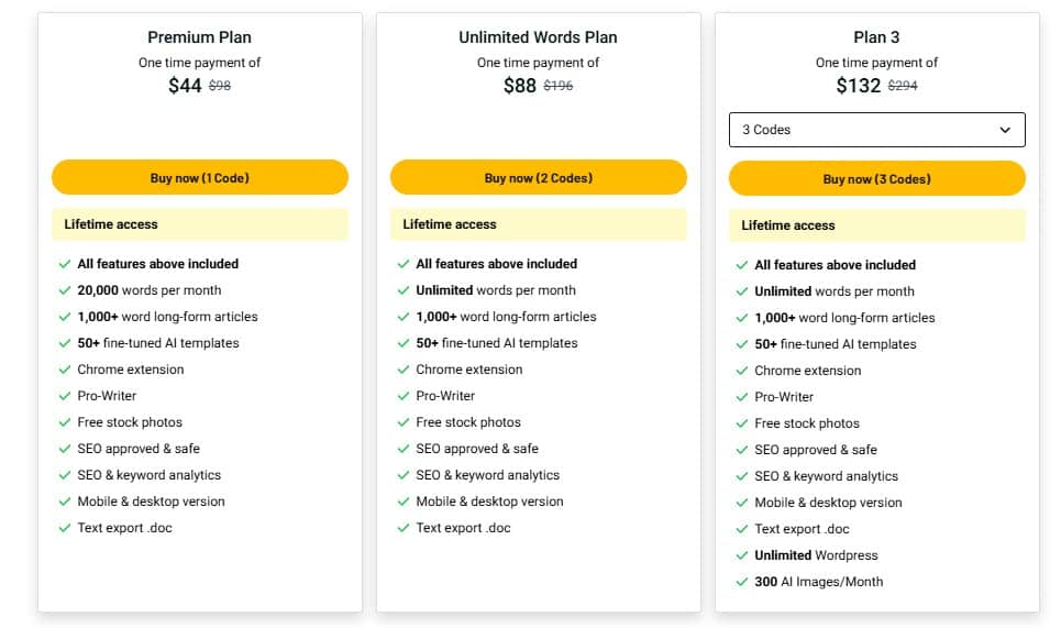 Writeseed appsumo price