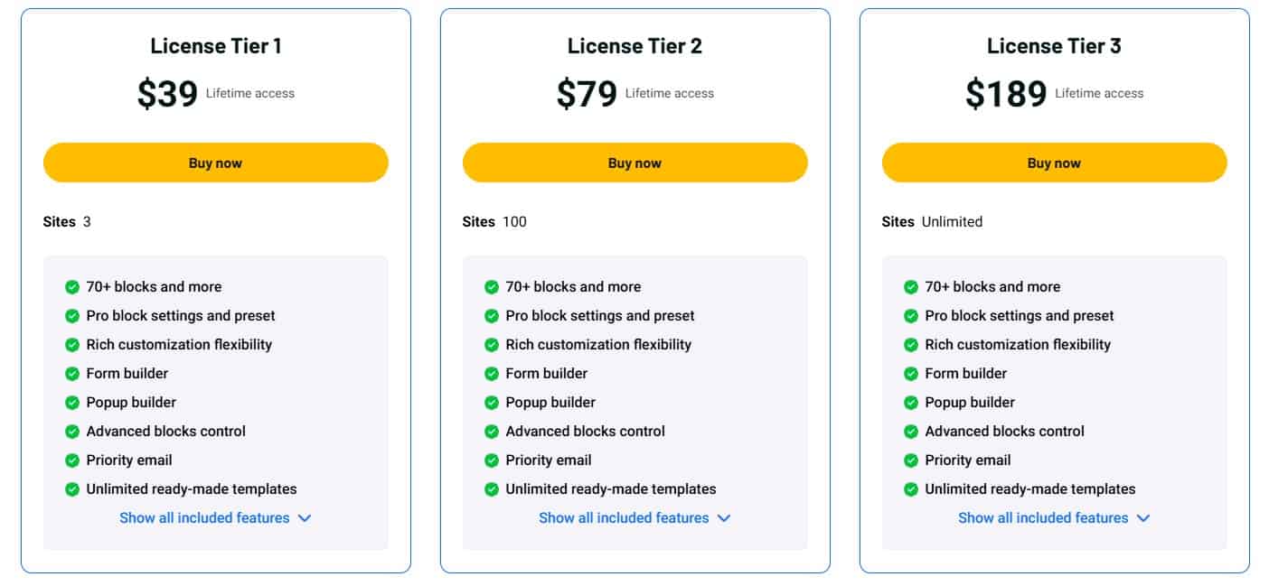 aBlocks Lifetime Deal: Website No Code Builder 3 ablocks appsumo price