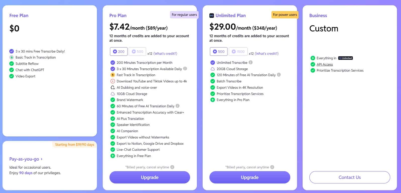 subeasy regular pricing