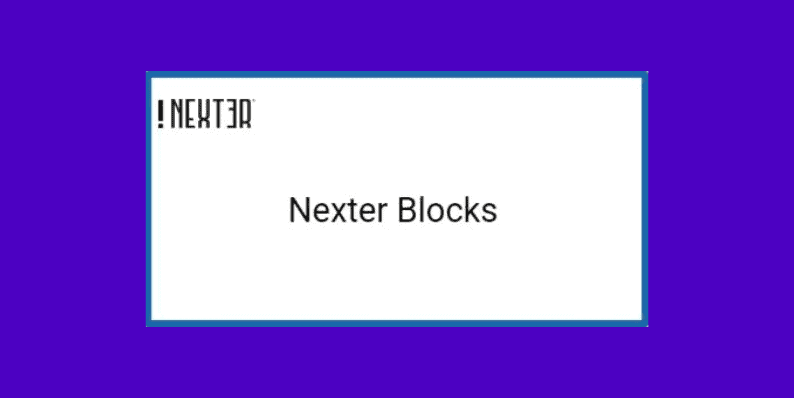 Nexter Blocks Black Friday Deal