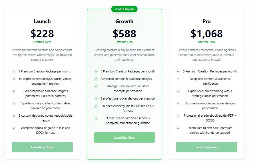 PassiveCraft regular pricing