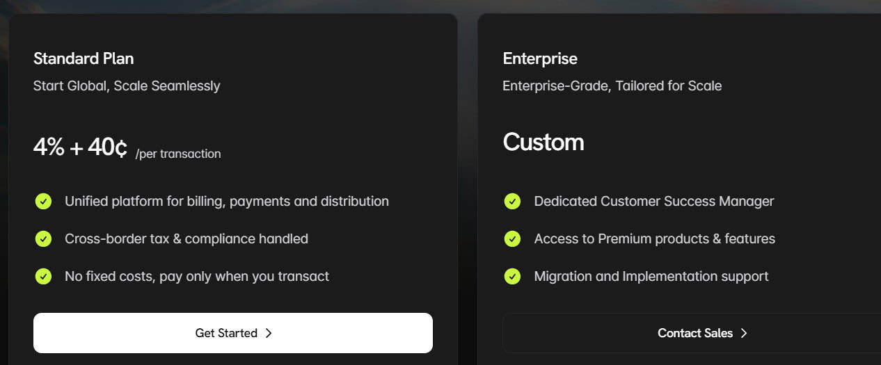 Dodo Payments Regular Pricing