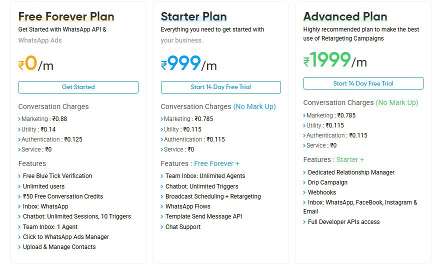 Emovur WhatsApp Business API Lifetime Deal 3 Emovur Regular Pricing