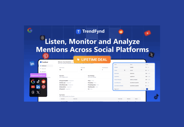 TrendFynd Lifetime Deal on Rockethub