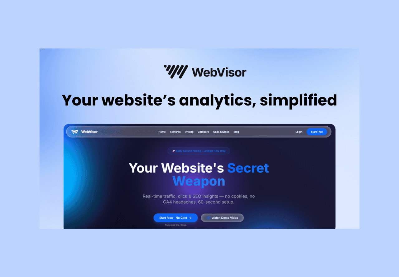 WebVisor lifetime deal on Saaszilla
