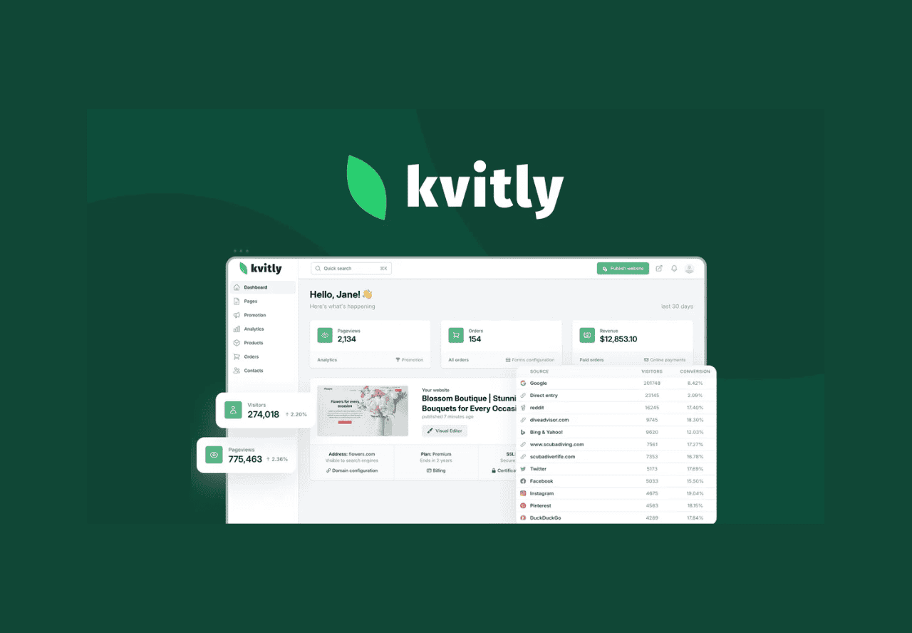 kvitly lifetime deal on Appsumo