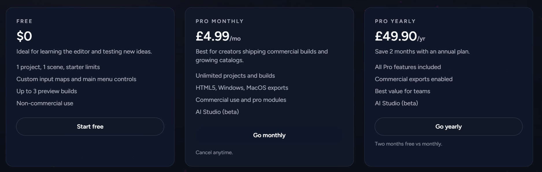 ArcadeOn Engine regular pricing