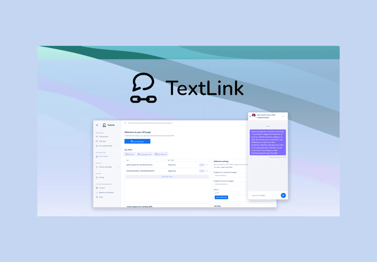 TextLink lifetime deal on Appsumo